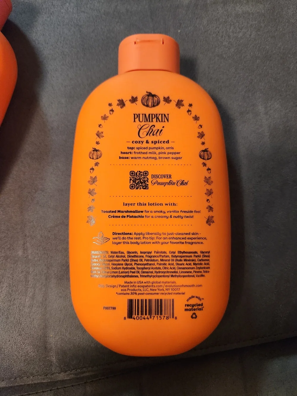 eos Pumpkin Chai Body Lotion